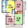 アーバンハイツ 3DKの間取り