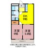 たんぽぽハウスＡ・Ｂ 2DKの間取り