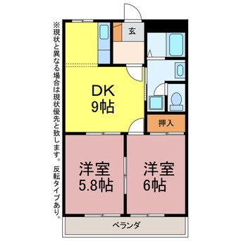 間取図 たんぽぽハウスＡ・Ｂ