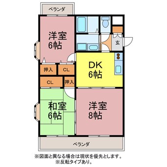 間取図 プリマヴェーラＳＡＫＵＲＡ壱番館・弐番館