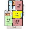 ハイカムール東山A・B 3DKの間取り