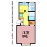 ミューズイン花中　Ａ・Ｂ棟 1Kの間取り