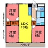 メゾンエスペランス 3LDKの間取り