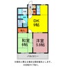 パーシモン大崎 2DKの間取り