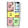プレッソ吉田 3DKの間取り