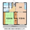 コスギハイツ 2DKの間取り