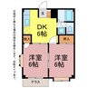 千尋荘A・B 2DKの間取り
