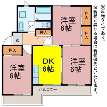 間取図 ハイツKODAⅡ