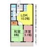 ネオポリス東幸 2LDKの間取り
