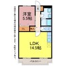 マリッチ昴 1LDKの間取り