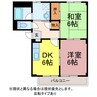 サープラスリーベⅡ 2DKの間取り