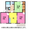 タウニィ神ノ輪　Ａ・Ｂ棟 3Kの間取り