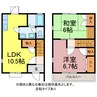 レガーロカルドＡ棟 2LDKの間取り