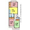 ナカスギマンション 3DKの間取り