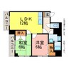 グランビスタ向山 2LDKの間取り