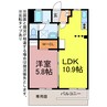 ビューラ赤石 1LDKの間取り