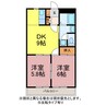 サンビレッジＮＯＤＡ 2DKの間取り