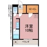 セザンヌ西高師 1Rの間取り