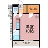 セザンヌ西高師 1Rの間取り