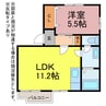 六ヱ門やしき 1LDKの間取り