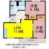 フレグランス大岩Ａ棟 2LDKの間取り