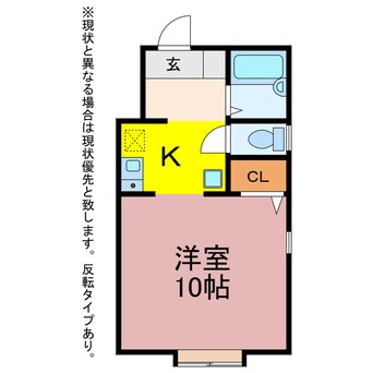 間取図 ミューズイン片西　A・B・C