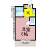 センチュリー大誠 1Kの間取り