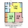 サンライズヒル三永 2LDKの間取り