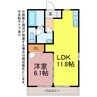 グリーンステージしんさかえ 1LDKの間取り