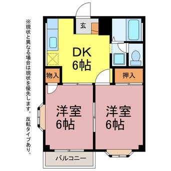 間取図 エルディム東脇