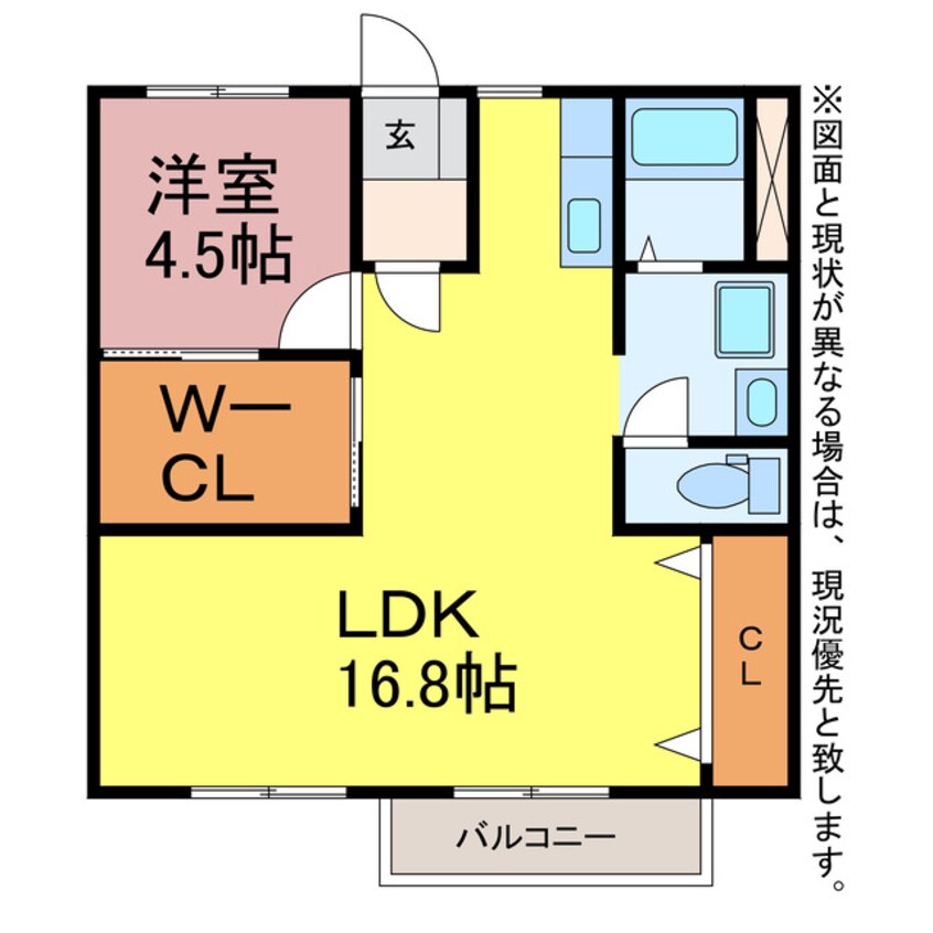 間取図 ブラウンエイトA.B