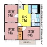 ブラウンエイトA.B 3DKの間取り