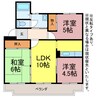 ハイツ仲六 3LDKの間取り