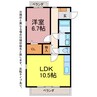 グランジール 1LDKの間取り