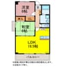 ガーデンコートKOTANI 2LDKの間取り