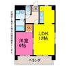 フォレスト 1LDKの間取り