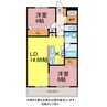 ル・シーノ東雲 2LDKの間取り