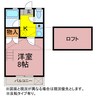 セザンヌ三本木 1Kの間取り