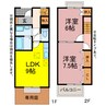 CasamentoⅢ 2LDKの間取り