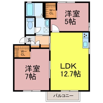 間取図 ソレーユ曙