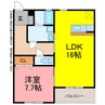 R.Court 1LDKの間取り