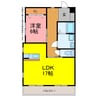 R．Court 1LDKの間取り