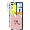 コアロード佐藤 1Kの間取り