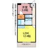 ブロードタウン神野A･B･D棟 1LDKの間取り
