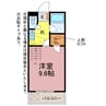 セザンヌ前芝 1Kの間取り