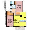 メリースクエアA・B・C 2LDKの間取り