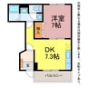 ブリーゼＳＫ・Ⅱ 1DKの間取り