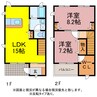 グランドヒルズ 2LDKの間取り