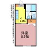 コーポ錦 1Kの間取り