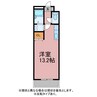 フラワーヒル 1Rの間取り